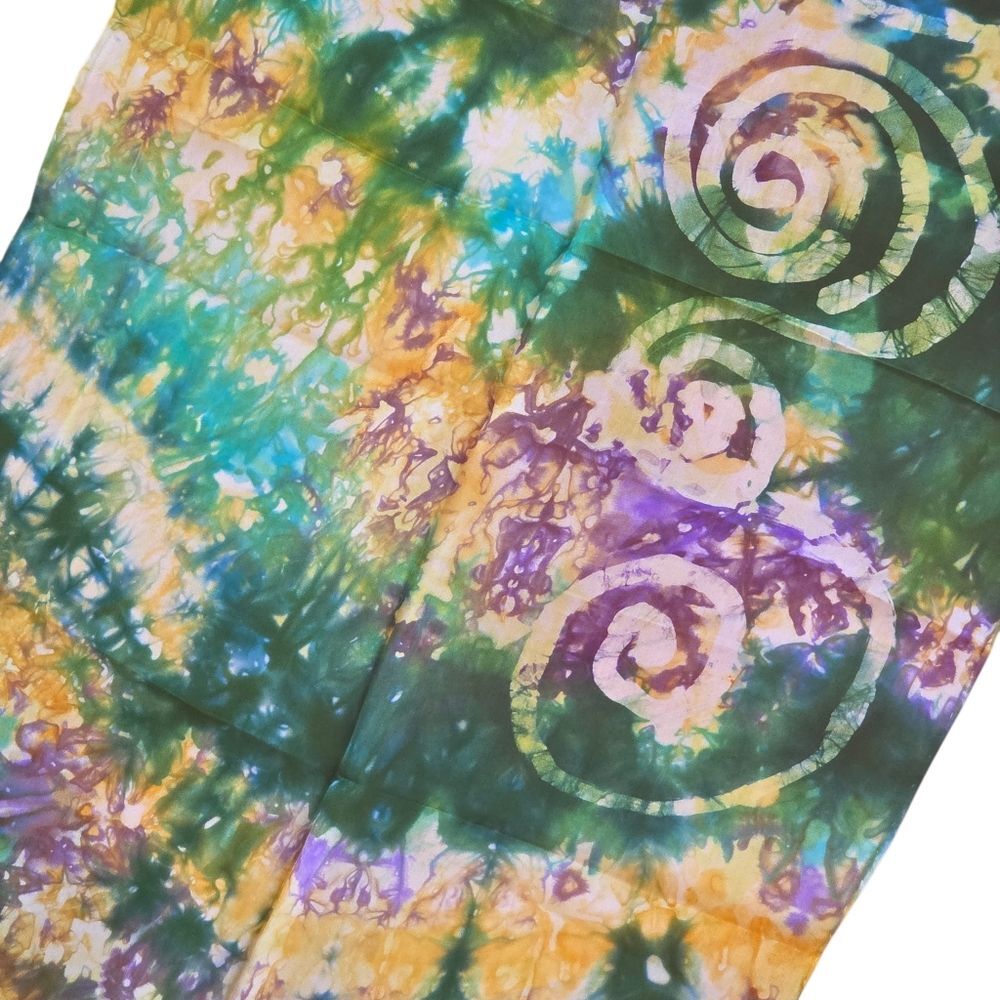NWT Artsy Hand Painted 100% Silk Scarf Ireland Newgrange Louise Loughman Artist - Picture 4 of 9